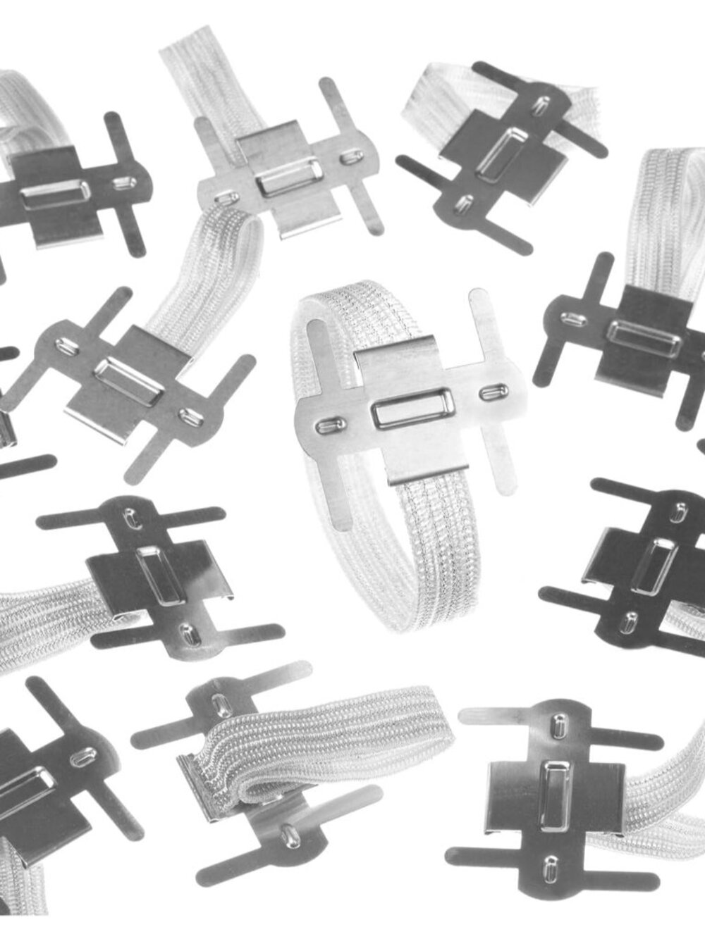 Corsage Wristlet Band, Wrist Corsage Bands – Silver 48pk
